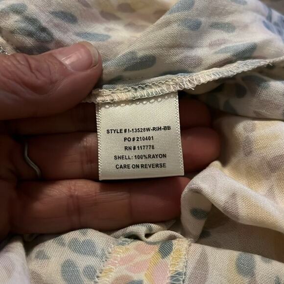 Tasseled Drawstring Bishop SleeveTop Blouse Teardrop Large Lightweight V Neck - Picture 5 of 12